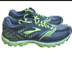Brooks Glycerin 9 Athletic Run Walk Jog Tennis Shoe Sneaker Green Gray Women 10